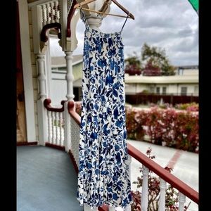Juicy Couture NWOT blue Floral Maxi Dress